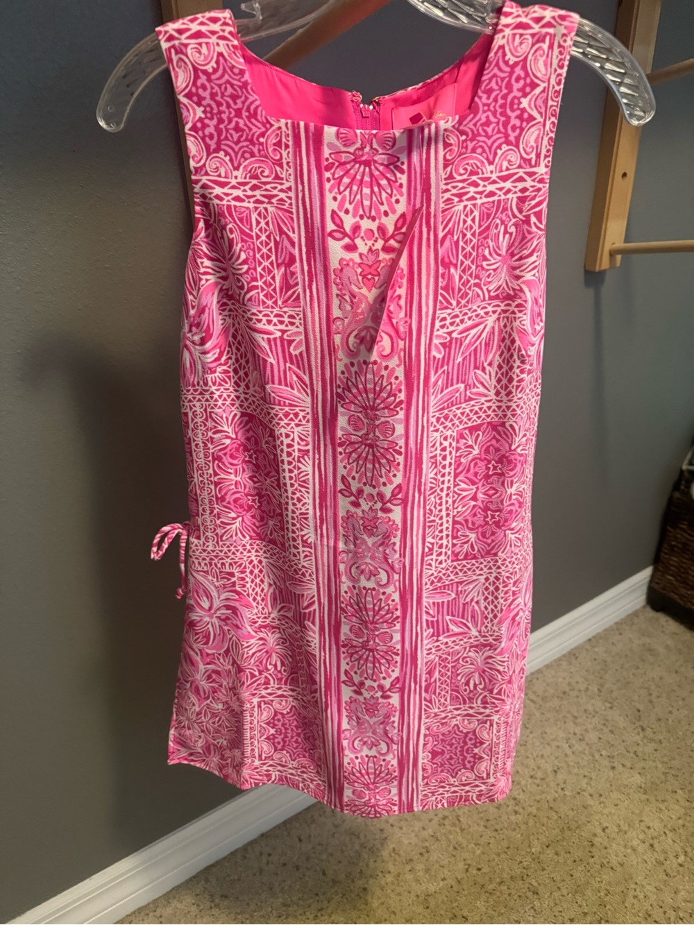 Lilly Pulitzer Pink & White Printed Sleeveless Coverup